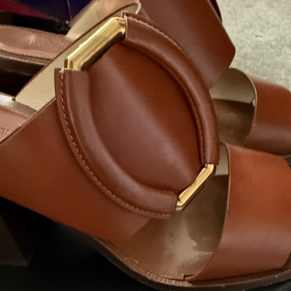 Banana Republic Brown Leather Mules - Picture 2 of 6